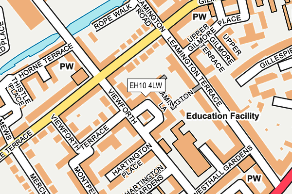 EH10 4LW map - OS OpenMap – Local (Ordnance Survey)