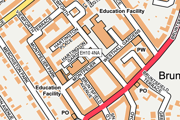 EH10 4NA map - OS OpenMap – Local (Ordnance Survey)