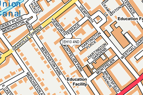 EH10 4ND map - OS OpenMap – Local (Ordnance Survey)