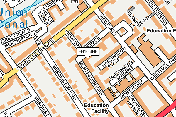 EH10 4NE map - OS OpenMap – Local (Ordnance Survey)