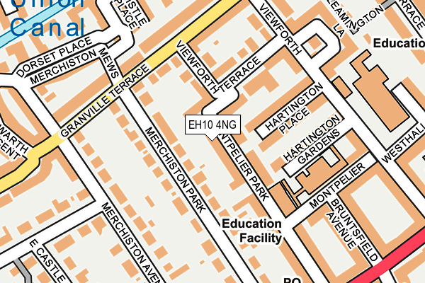 EH10 4NG map - OS OpenMap – Local (Ordnance Survey)