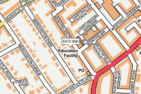 EH10 4NH map - OS OpenMap – Local (Ordnance Survey)