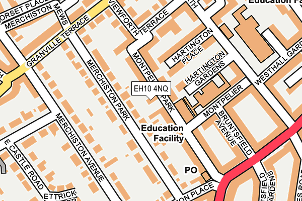 EH10 4NQ map - OS OpenMap – Local (Ordnance Survey)