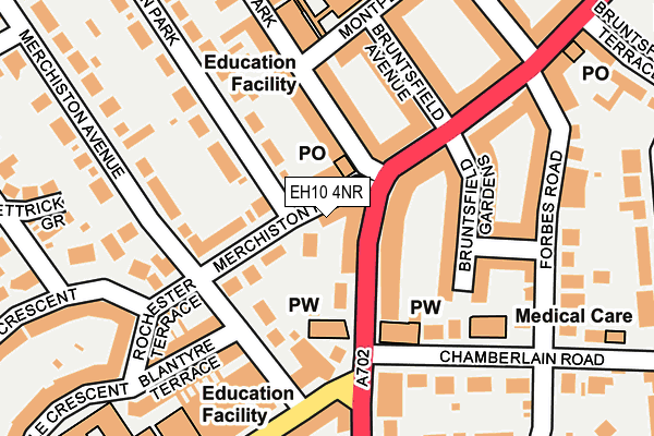 EH10 4NR map - OS OpenMap – Local (Ordnance Survey)