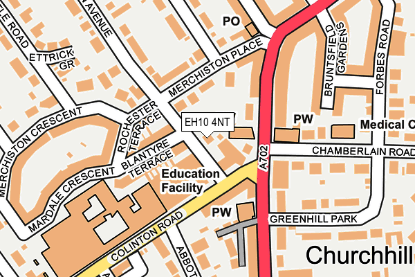 EH10 4NT map - OS OpenMap – Local (Ordnance Survey)