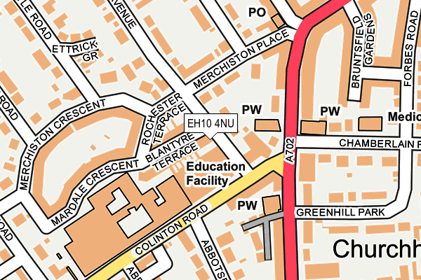 EH10 4NU map - OS OpenMap – Local (Ordnance Survey)