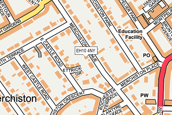 EH10 4NY map - OS OpenMap – Local (Ordnance Survey)