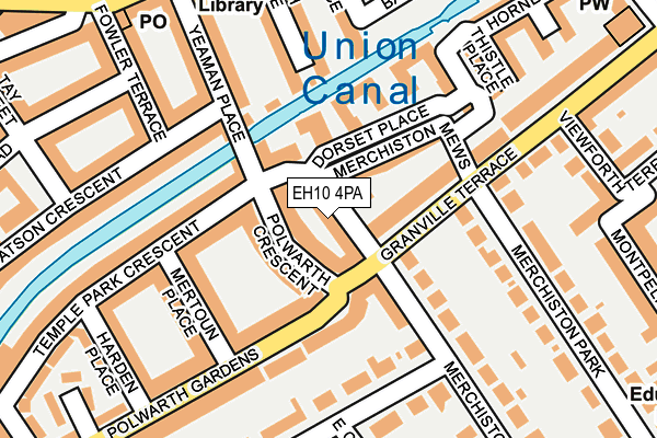 EH10 4PA map - OS OpenMap – Local (Ordnance Survey)