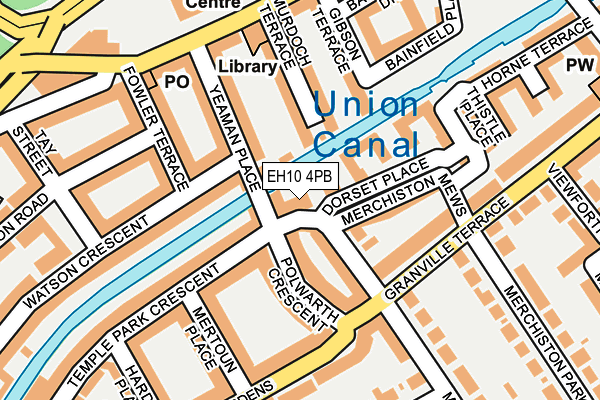 EH10 4PB map - OS OpenMap – Local (Ordnance Survey)