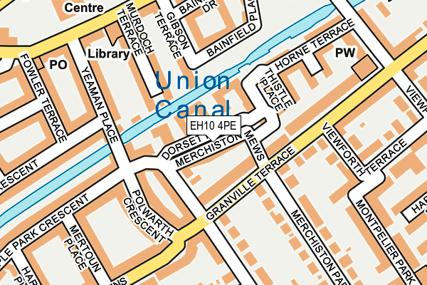 EH10 4PE map - OS OpenMap – Local (Ordnance Survey)