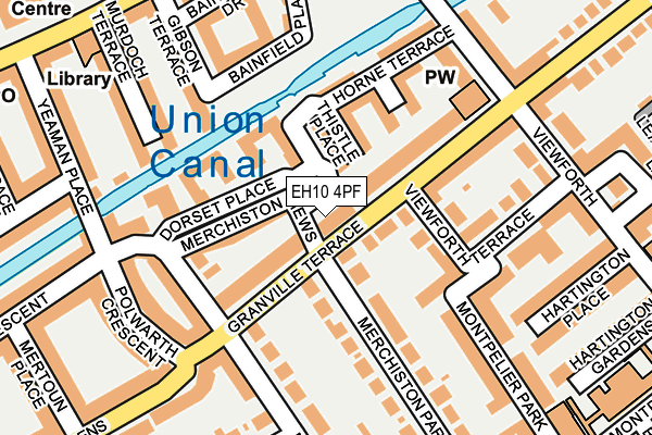 EH10 4PF map - OS OpenMap – Local (Ordnance Survey)