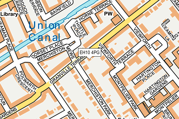 EH10 4PG map - OS OpenMap – Local (Ordnance Survey)