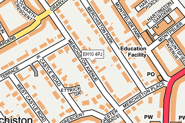 EH10 4PJ map - OS OpenMap – Local (Ordnance Survey)