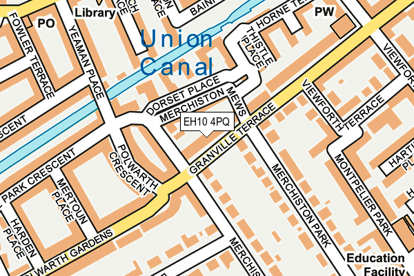EH10 4PQ map - OS OpenMap – Local (Ordnance Survey)
