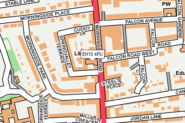 EH10 4PU map - OS OpenMap – Local (Ordnance Survey)