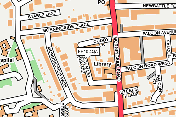 EH10 4QA map - OS OpenMap – Local (Ordnance Survey)