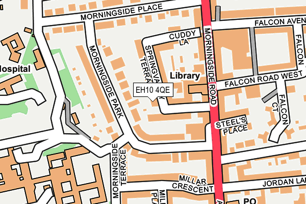 EH10 4QE map - OS OpenMap – Local (Ordnance Survey)