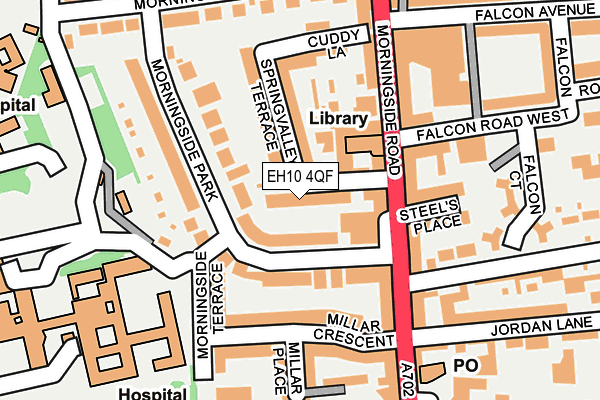 EH10 4QF map - OS OpenMap – Local (Ordnance Survey)