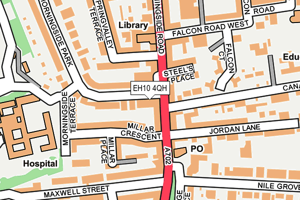 EH10 4QH map - OS OpenMap – Local (Ordnance Survey)