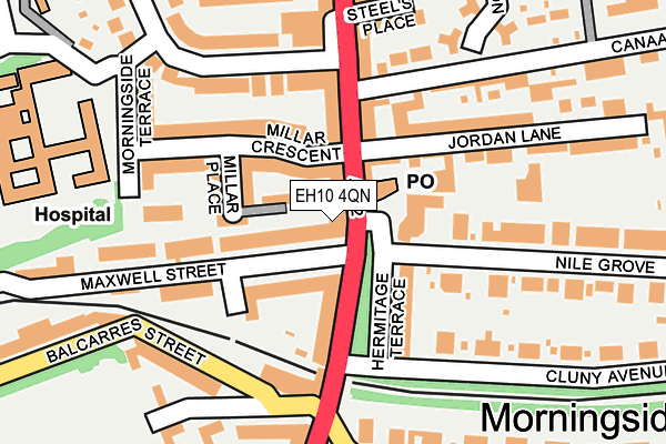 EH10 4QN map - OS OpenMap – Local (Ordnance Survey)