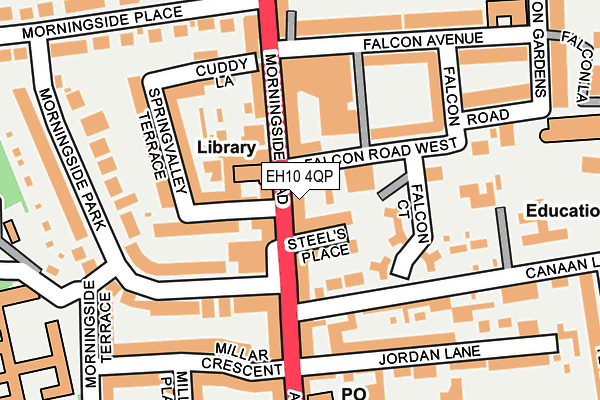 EH10 4QP map - OS OpenMap – Local (Ordnance Survey)