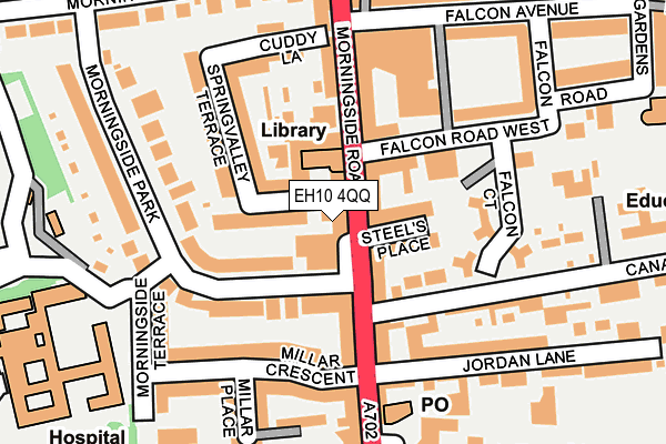 EH10 4QQ map - OS OpenMap – Local (Ordnance Survey)