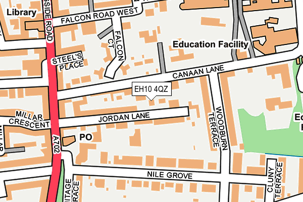 EH10 4QZ map - OS OpenMap – Local (Ordnance Survey)