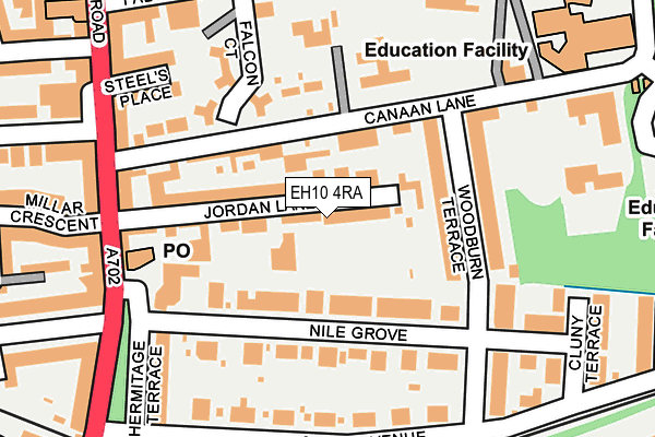 EH10 4RA map - OS OpenMap – Local (Ordnance Survey)