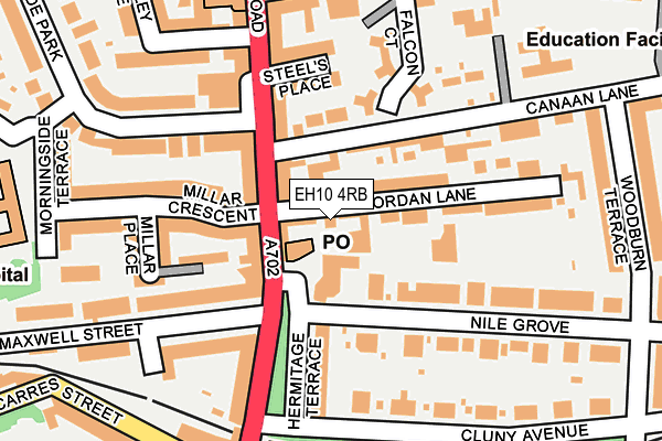 EH10 4RB map - OS OpenMap – Local (Ordnance Survey)