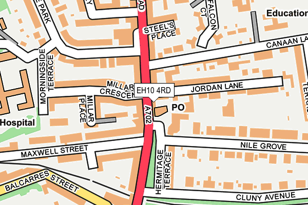 EH10 4RD map - OS OpenMap – Local (Ordnance Survey)