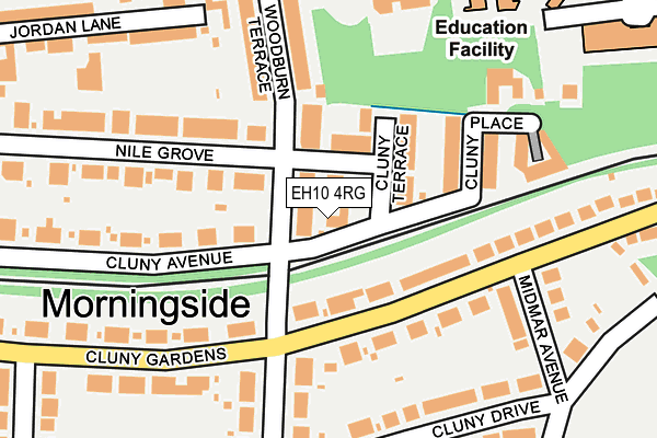 EH10 4RG map - OS OpenMap – Local (Ordnance Survey)