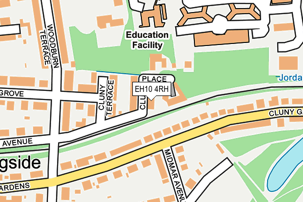 EH10 4RH map - OS OpenMap – Local (Ordnance Survey)