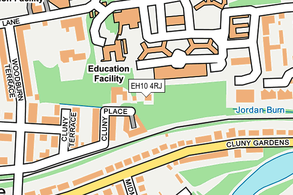 EH10 4RJ map - OS OpenMap – Local (Ordnance Survey)