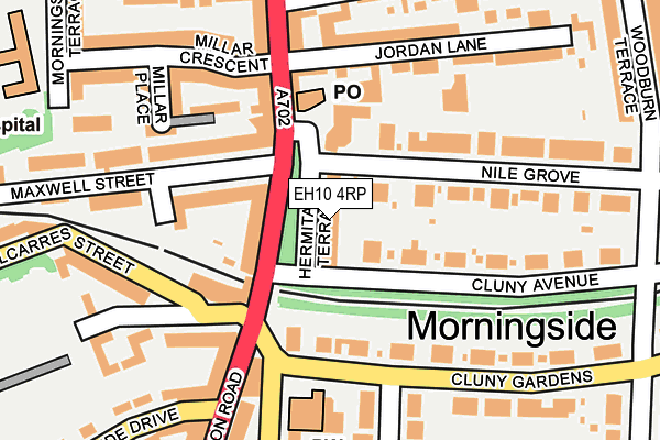 EH10 4RP map - OS OpenMap – Local (Ordnance Survey)