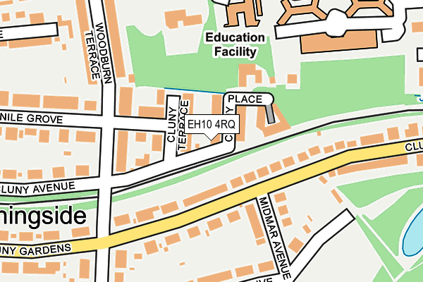 EH10 4RQ map - OS OpenMap – Local (Ordnance Survey)