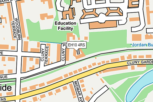 EH10 4RS map - OS OpenMap – Local (Ordnance Survey)