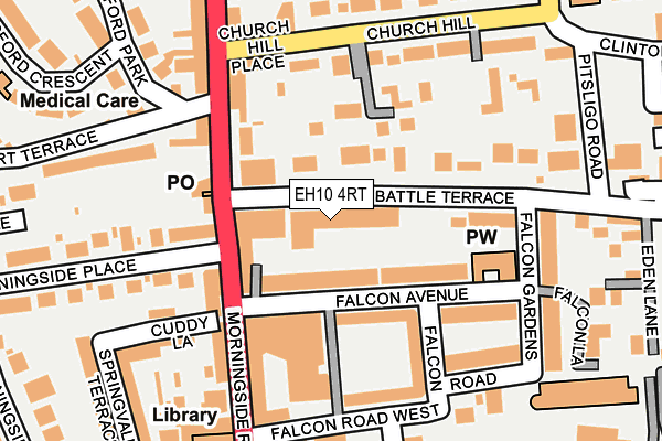 EH10 4RT map - OS OpenMap – Local (Ordnance Survey)