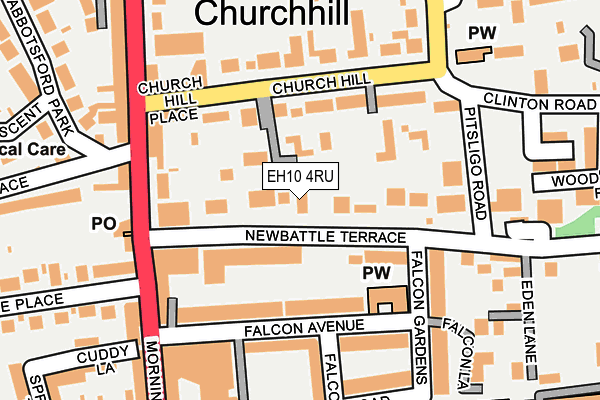 EH10 4RU map - OS OpenMap – Local (Ordnance Survey)