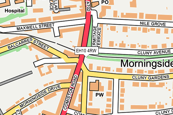 EH10 4RW map - OS OpenMap – Local (Ordnance Survey)