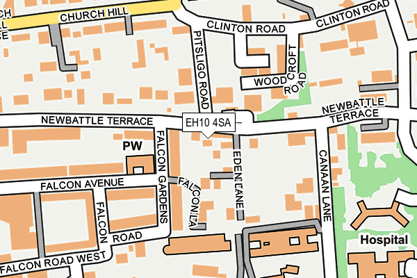 EH10 4SA map - OS OpenMap – Local (Ordnance Survey)