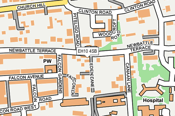 EH10 4SB map - OS OpenMap – Local (Ordnance Survey)