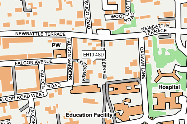 EH10 4SD map - OS OpenMap – Local (Ordnance Survey)