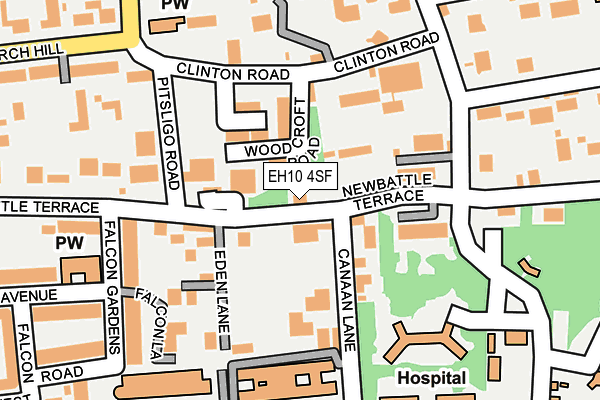 EH10 4SF map - OS OpenMap – Local (Ordnance Survey)