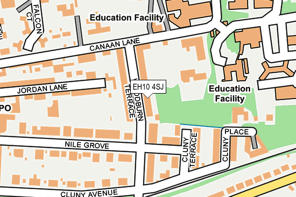 EH10 4SJ map - OS OpenMap – Local (Ordnance Survey)