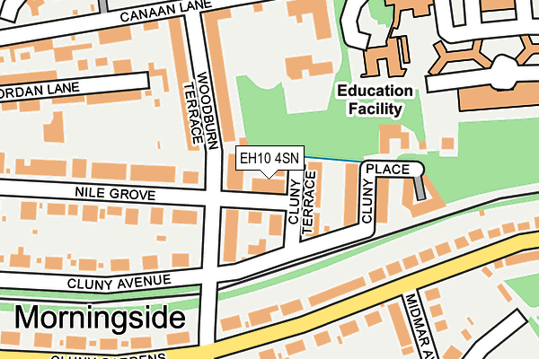 EH10 4SN map - OS OpenMap – Local (Ordnance Survey)