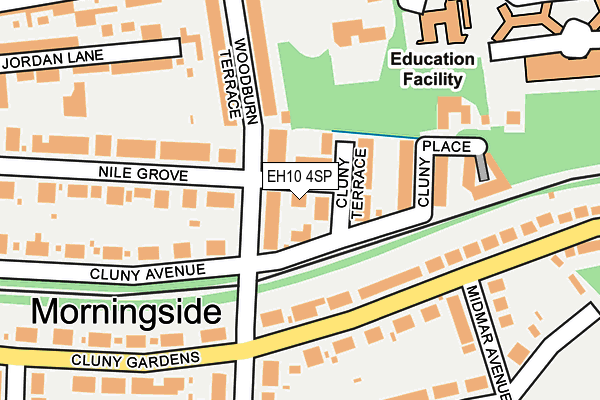 EH10 4SP map - OS OpenMap – Local (Ordnance Survey)