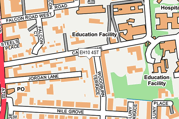 EH10 4ST map - OS OpenMap – Local (Ordnance Survey)