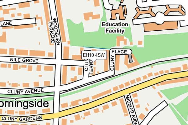 EH10 4SW map - OS OpenMap – Local (Ordnance Survey)