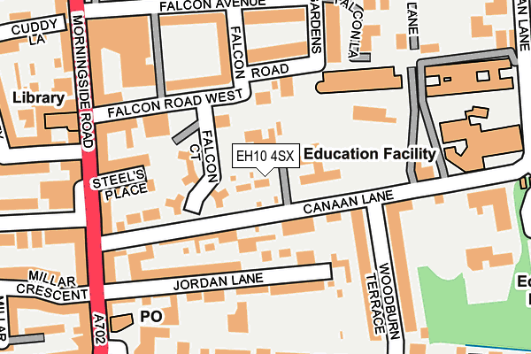 EH10 4SX map - OS OpenMap – Local (Ordnance Survey)