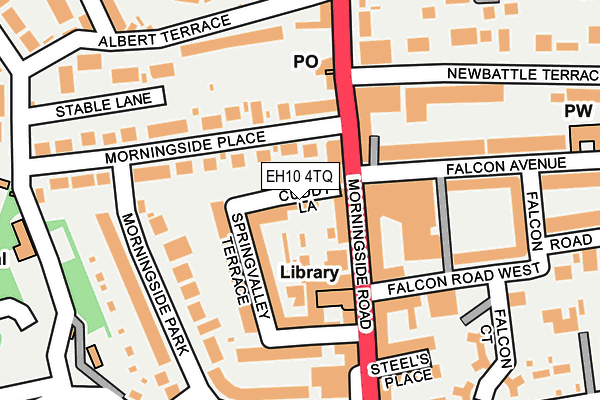 EH10 4TQ map - OS OpenMap – Local (Ordnance Survey)